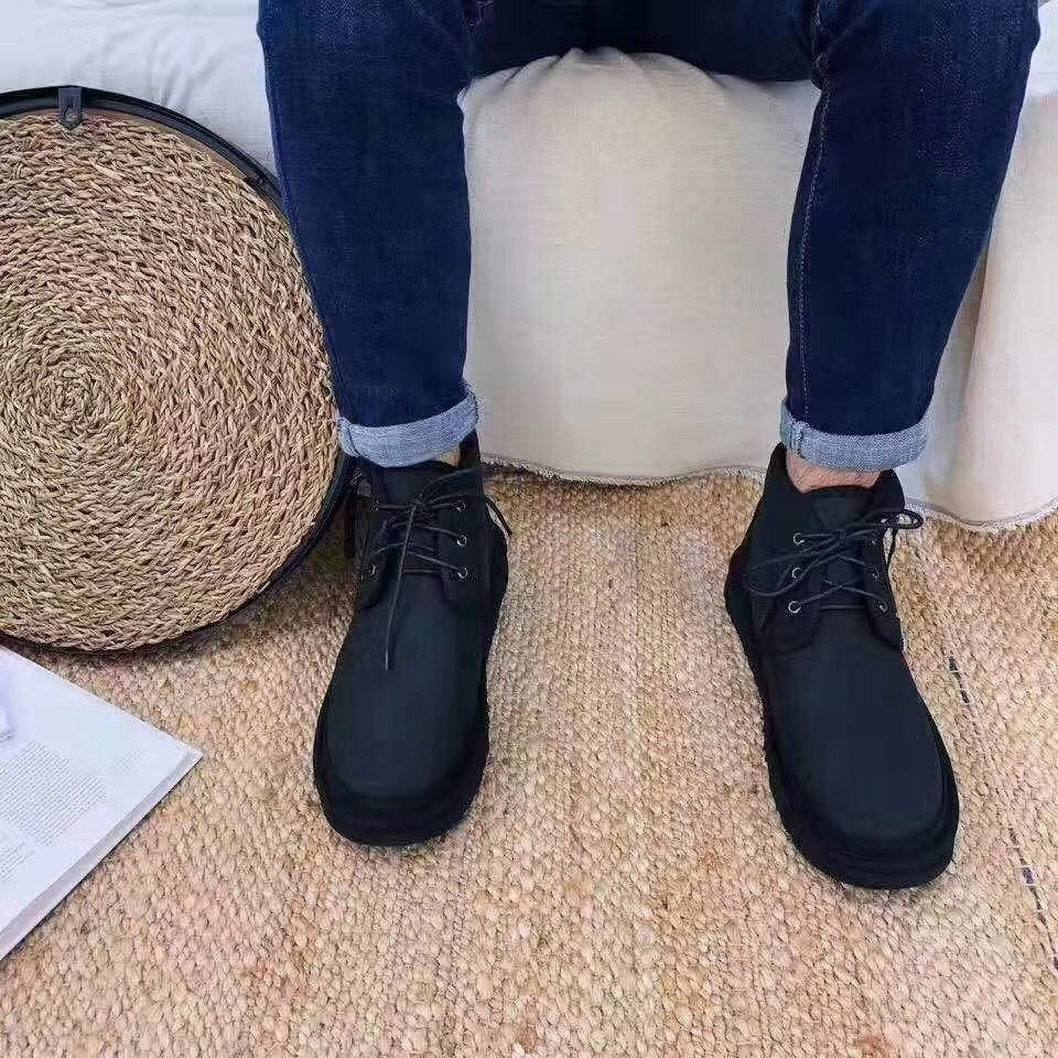 3883 Updated Zip-Up Shoes – Black