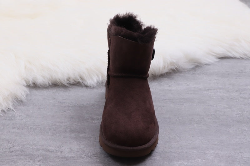 6422 W Mini Bailey Button II Boots – Coffee Brown