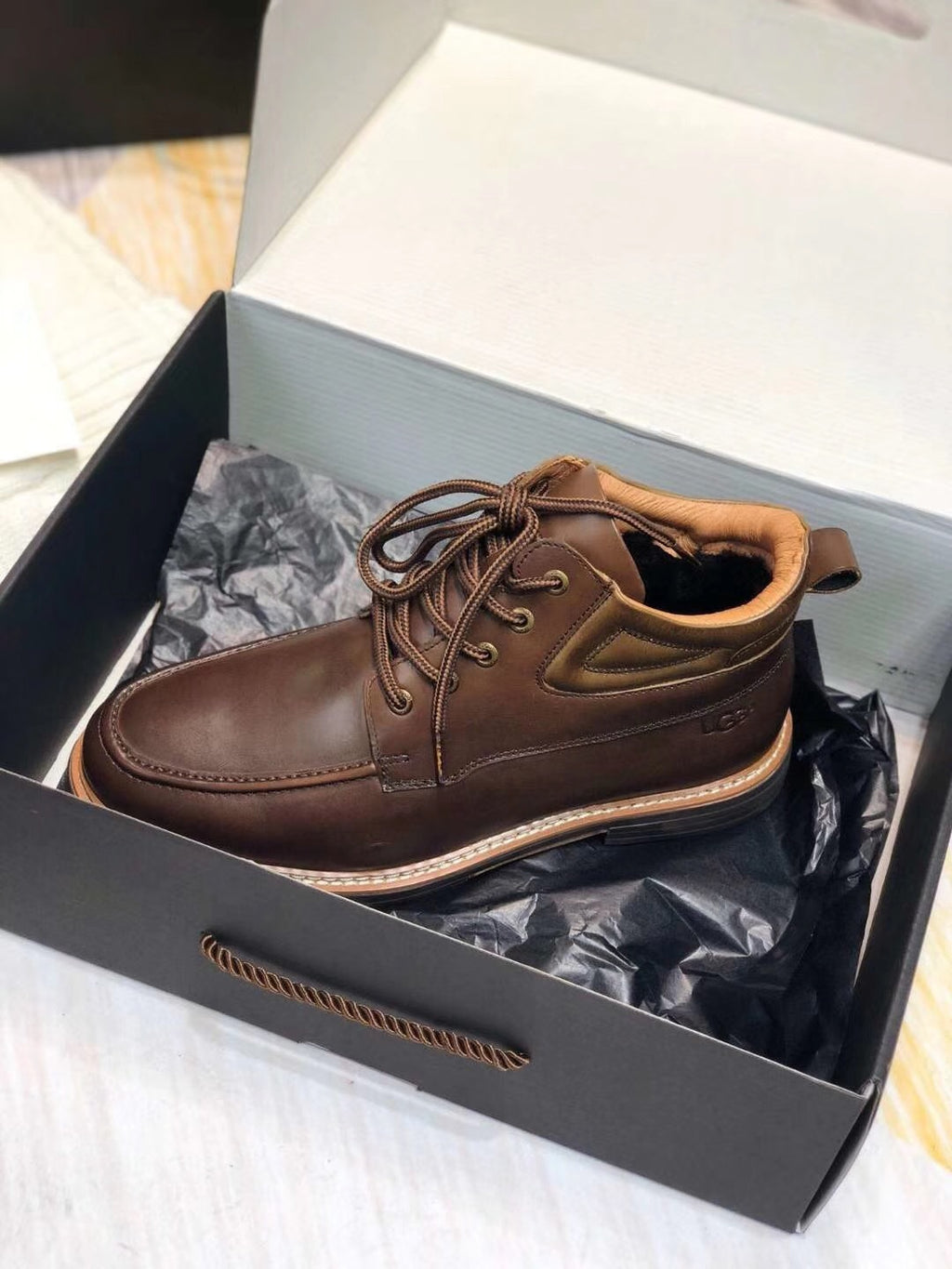 0726-1 Upgraded Series Leather Shoes – Chocolate Brown