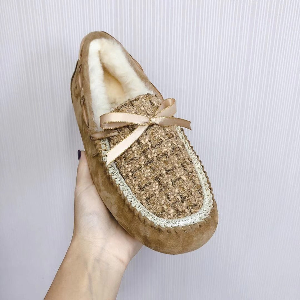 5623 Chic Moccasin-Style Shoes – Chestnut