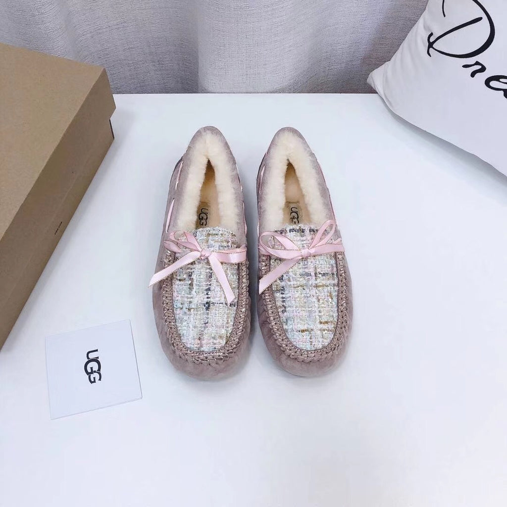 5623 Chic Moccasin-Style Shoes – Dusty Pink