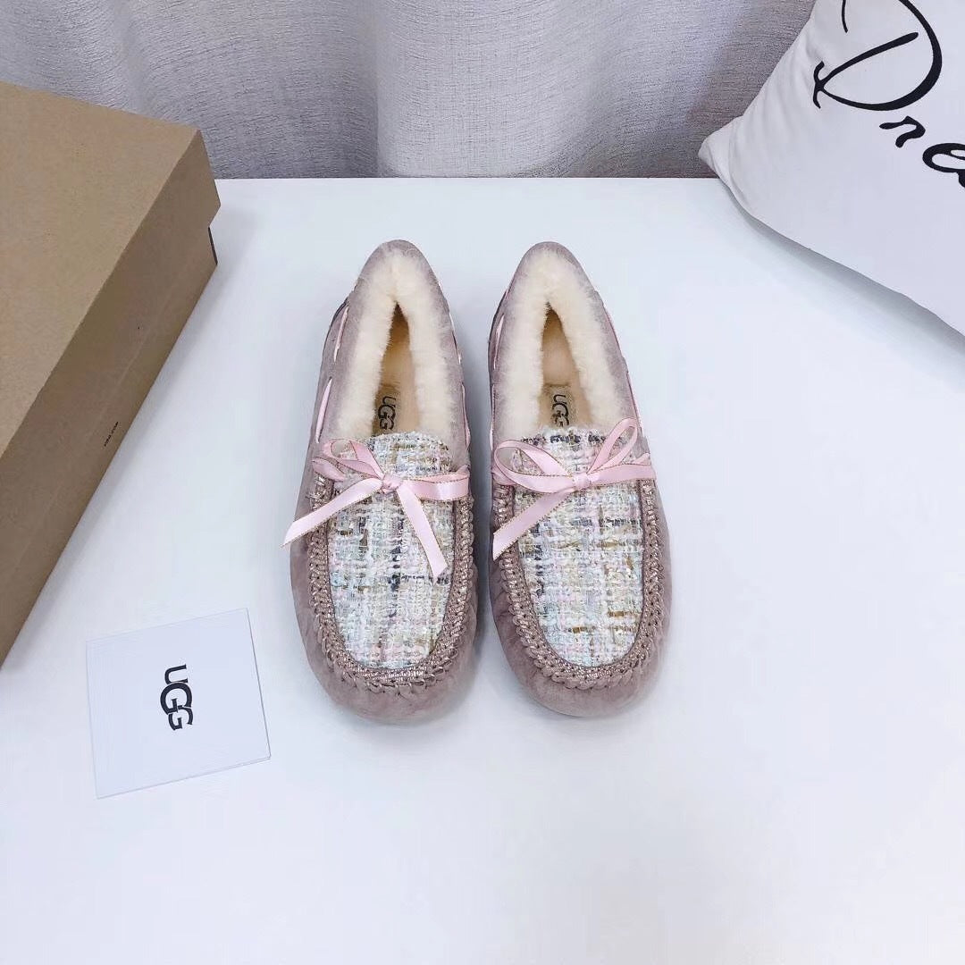 5623 Chic Moccasin-Style Shoes – Dusty Pink