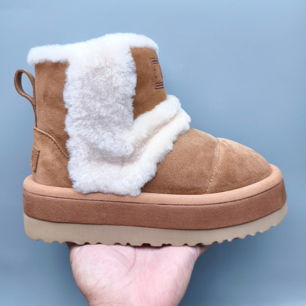 3316 Caterpillar-Style Platform Mid-Top Casual Shoes – Chestnut