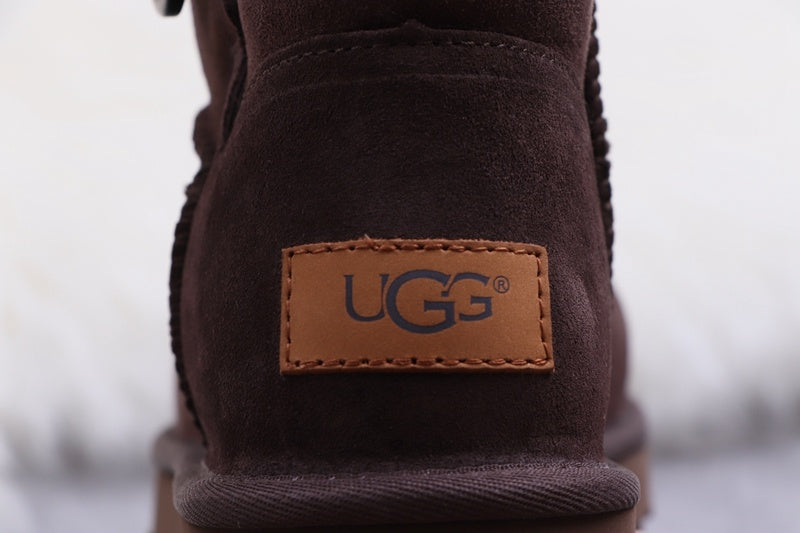 6422 W Mini Bailey Button II Boots – Coffee Brown