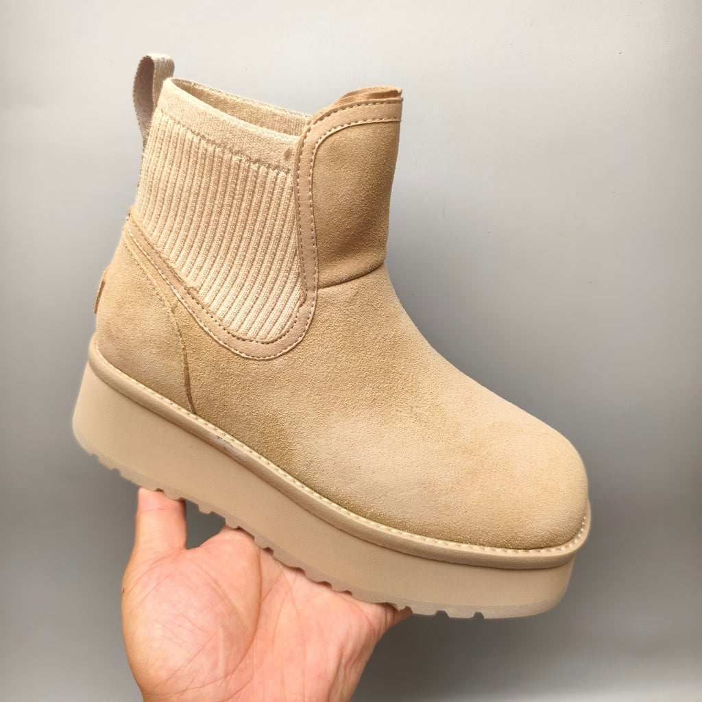 3258 5 cm Platform Casual Fashion Shoes – Sand