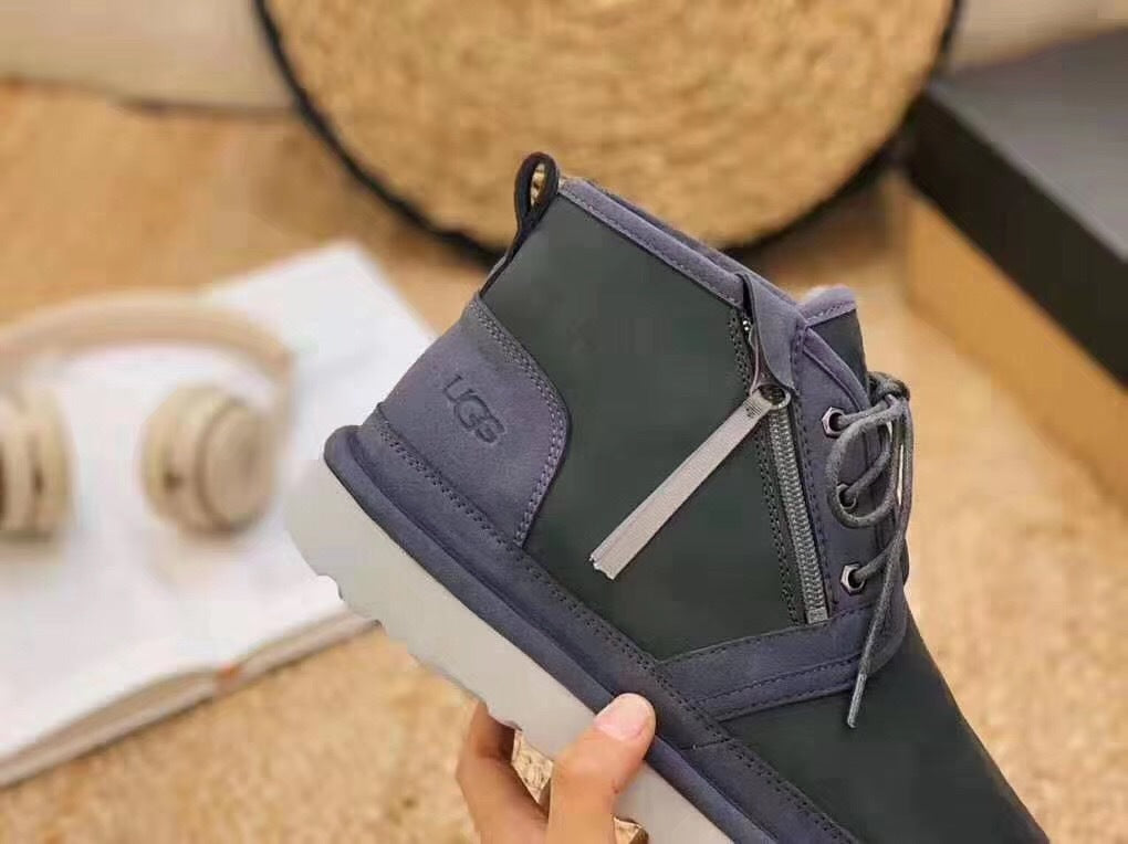 3883 Updated Zip-Up Shoes – Dark Gray