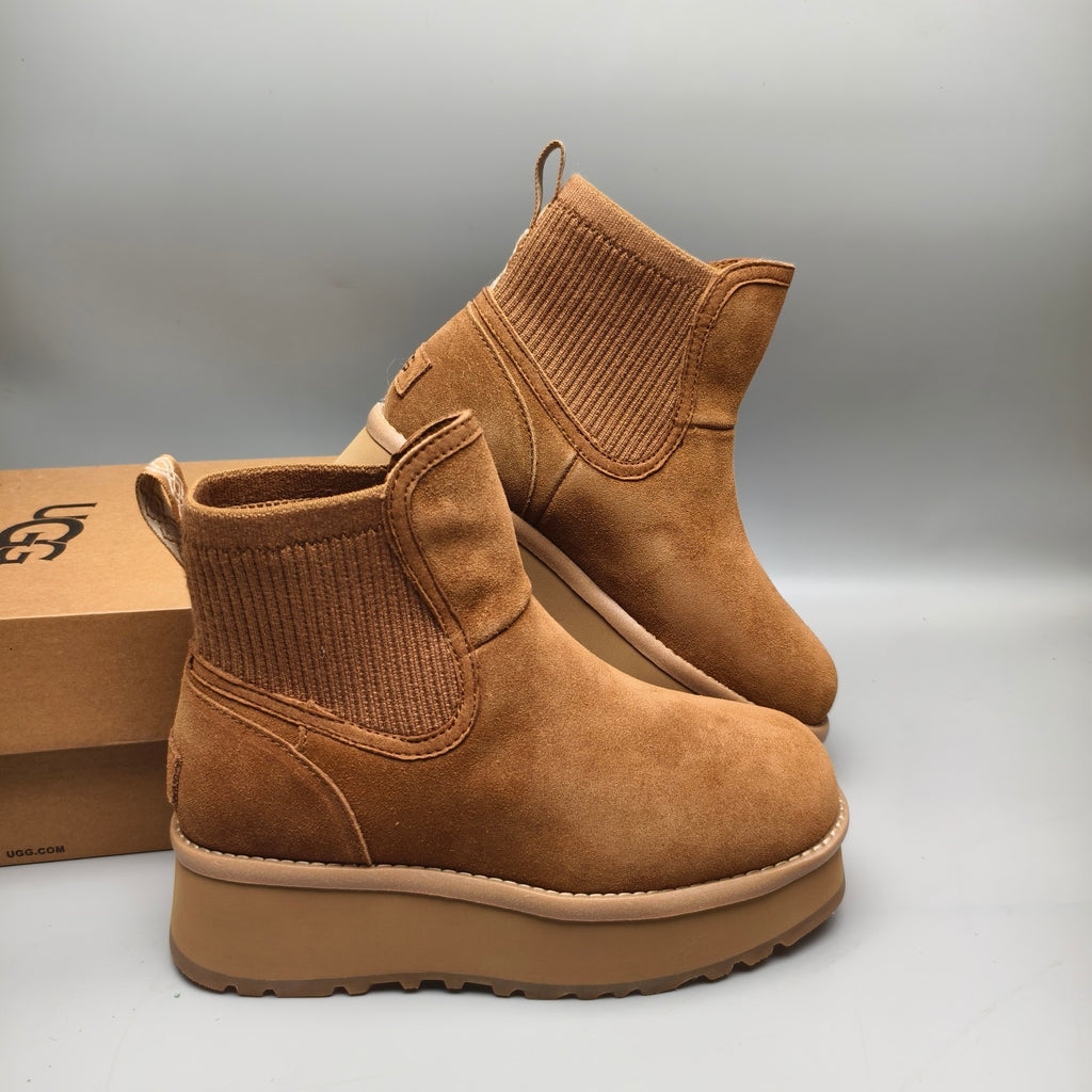 3258 5 cm Platform Casual Fashion Shoes – Chestnut