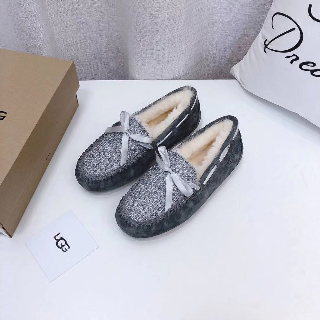 5623 Chic Moccasin-Style Shoes – Gray