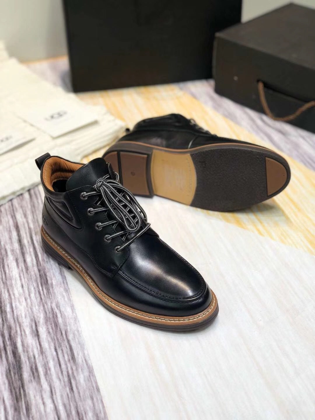0726-1 Upgraded Series Leather Shoes – Classic Black
