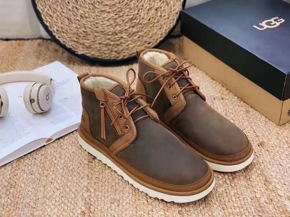 3883 Updated Zip-Up Shoes – Chestnut