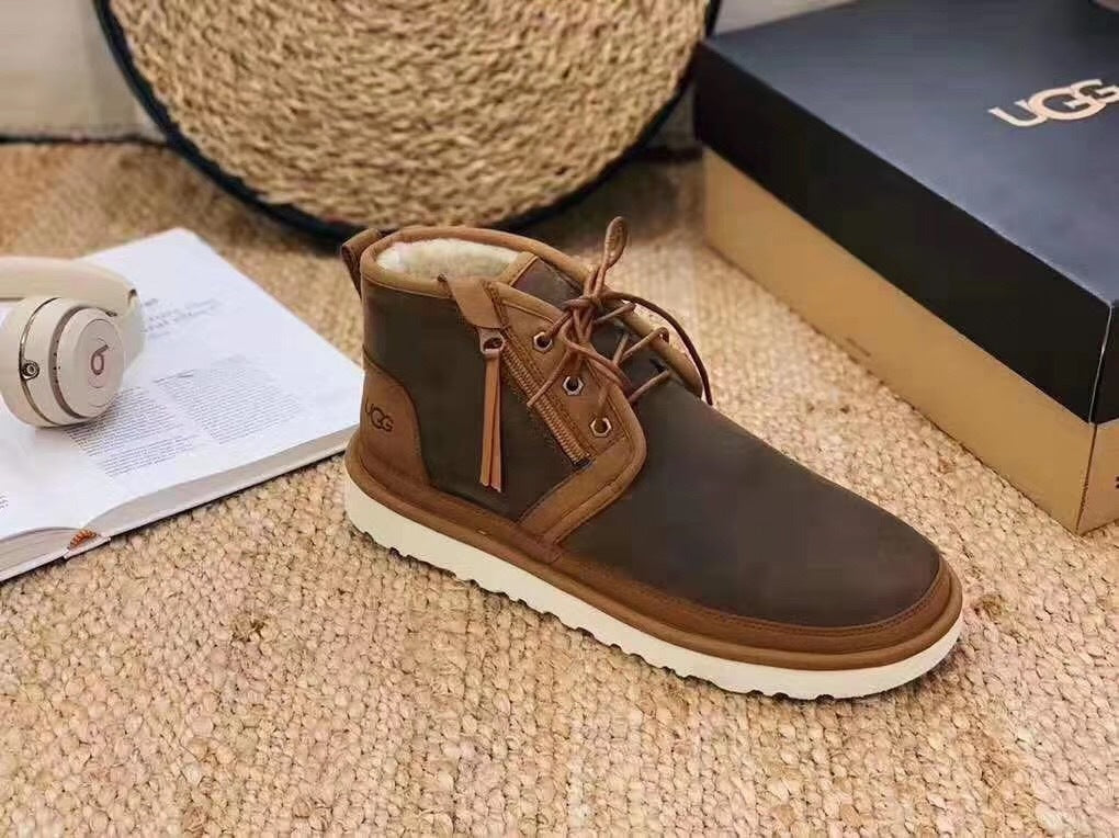 3883 Updated Zip-Up Shoes – Chestnut