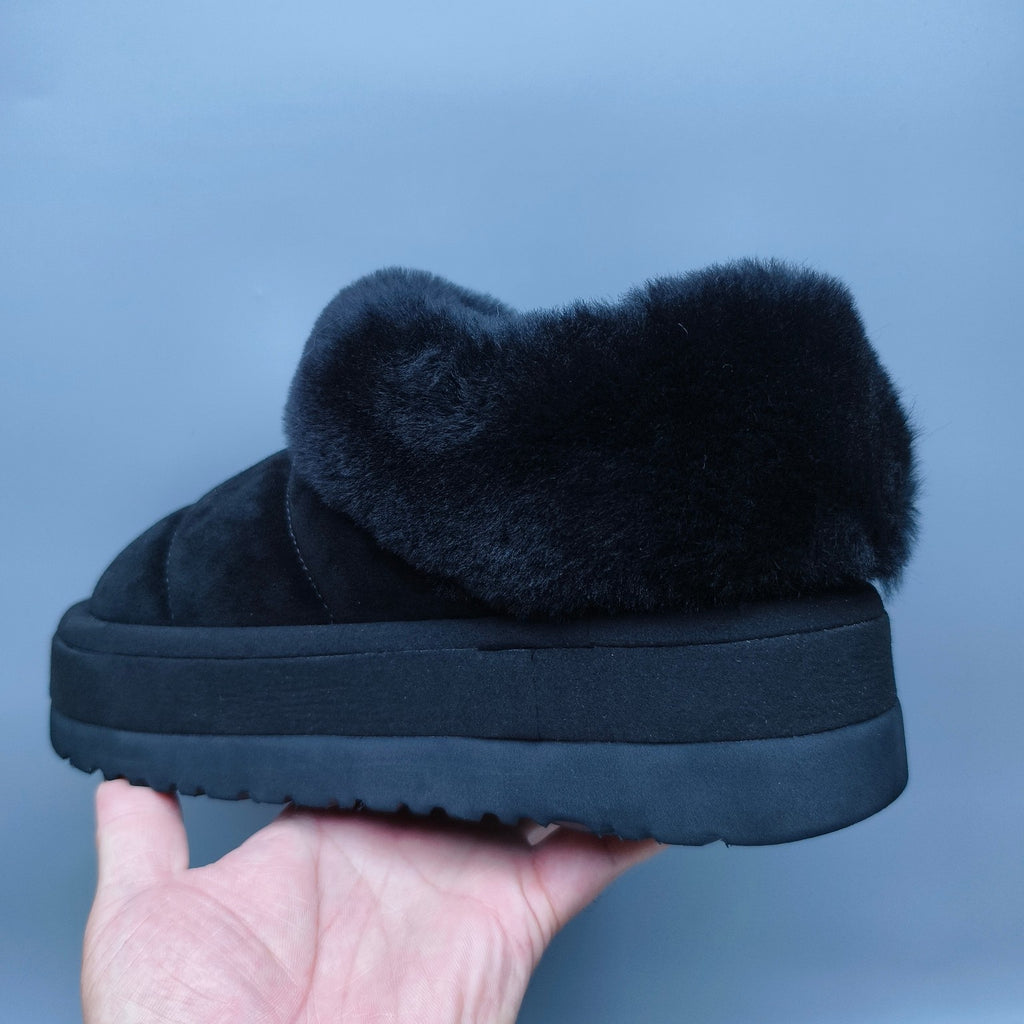 6390 Platform Slip-On Casual Shoes – Black