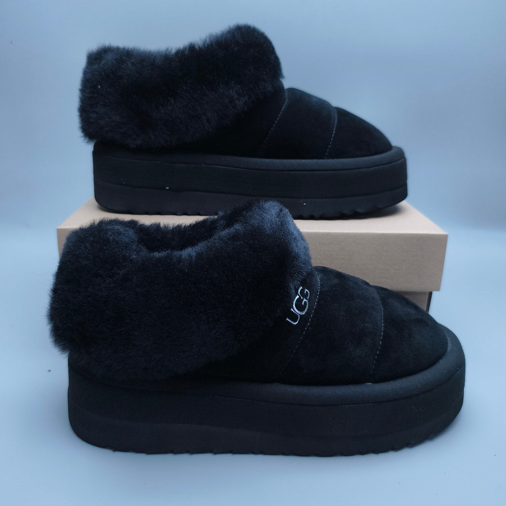 6390 Platform Slip-On Casual Shoes – Black