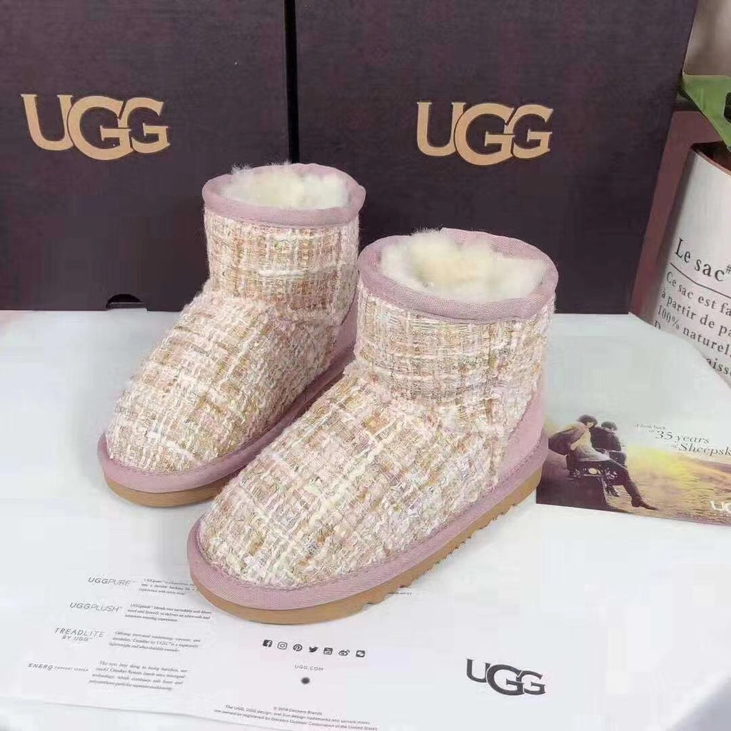 5854 Kids' Chic Winter Boots – Pink