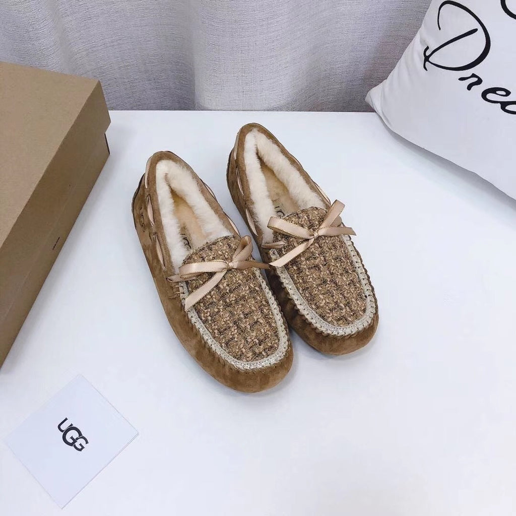 5623 Chic Moccasin-Style Shoes – Chestnut
