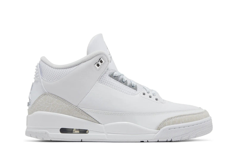 Air Jordan 3 Retro 'Pure Money' 2025 – The All-White AJ3 That Proves Clean Is the Hardest Flex