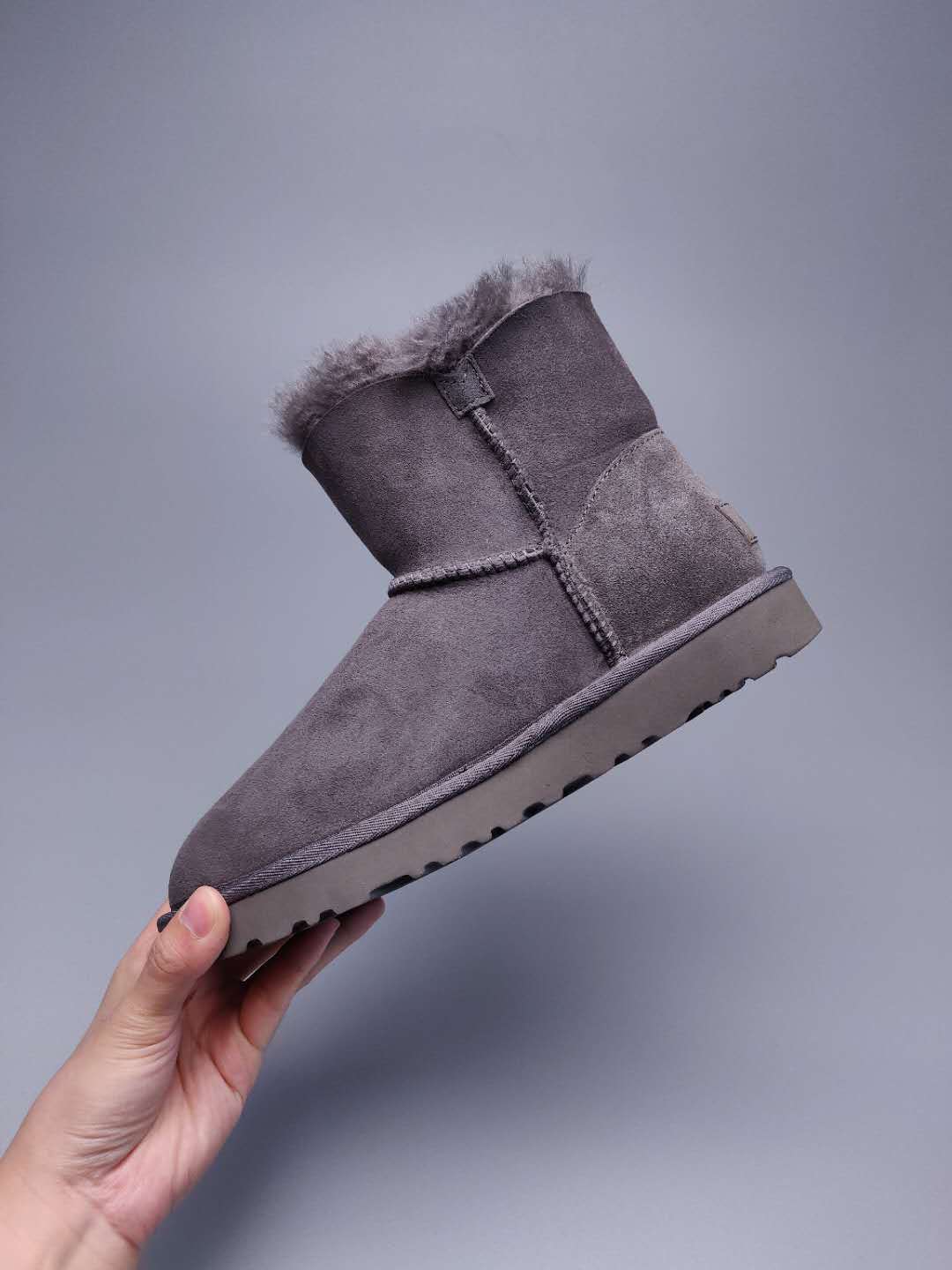 2481 Side-Zip Ankle Boots – Gray