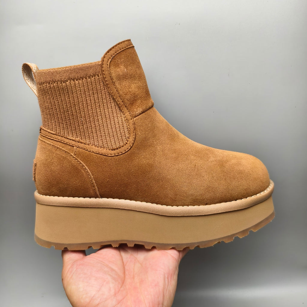 3258 5 cm Platform Casual Fashion Shoes – Chestnut