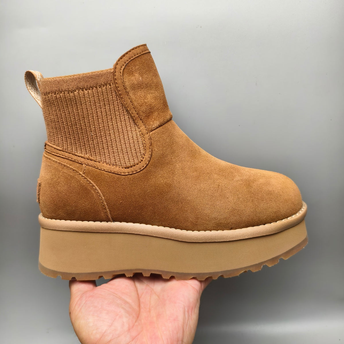 3258 5 cm Platform Casual Fashion Shoes – Chestnut