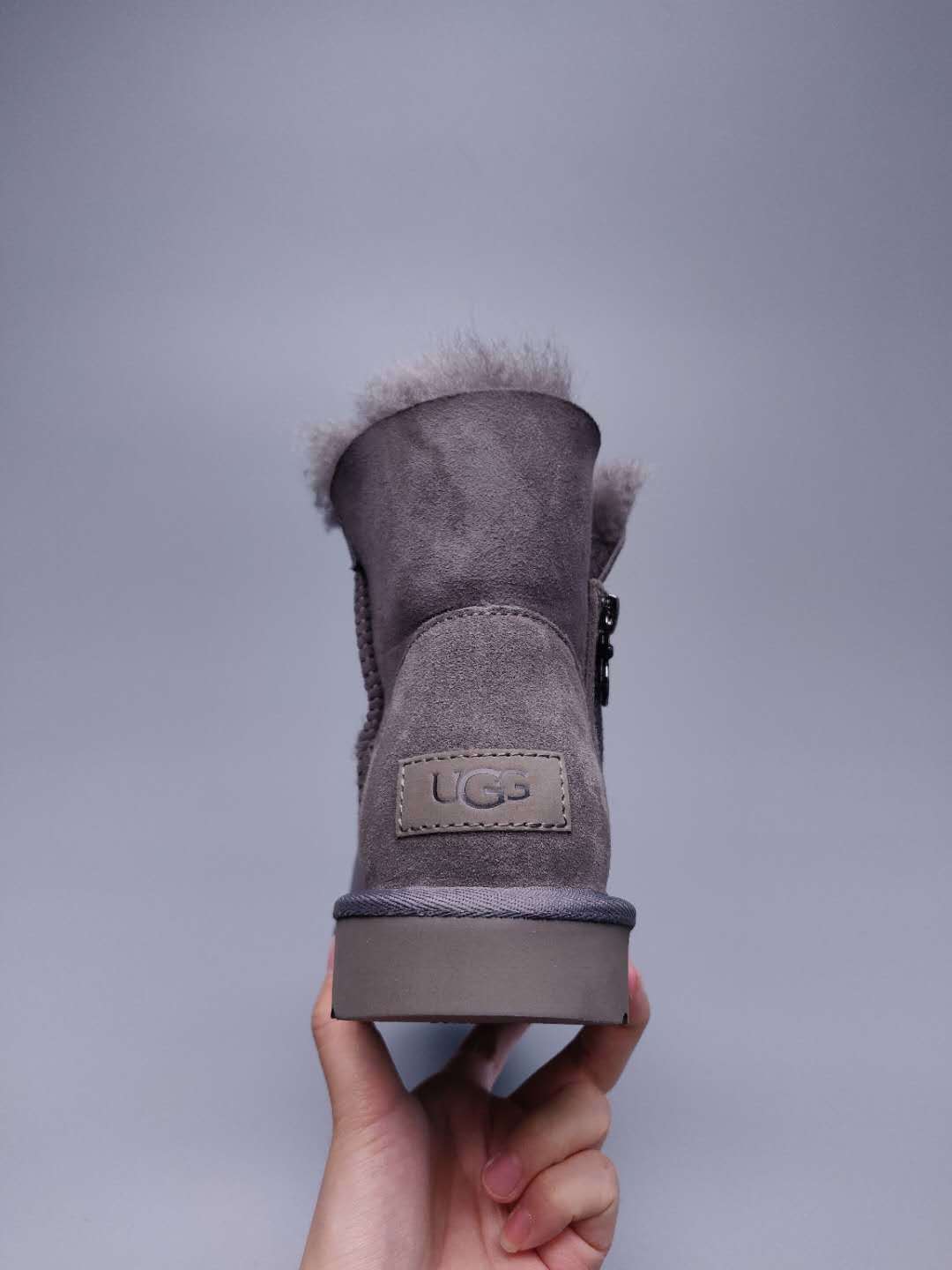 2481 Side-Zip Ankle Boots – Gray