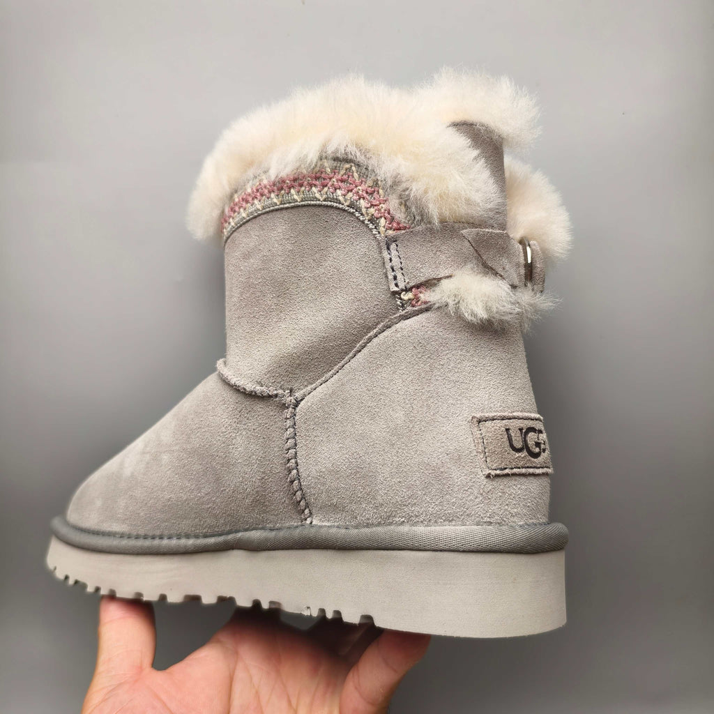 4517 Boho-Inspired Back-Strap Shoes – Gray