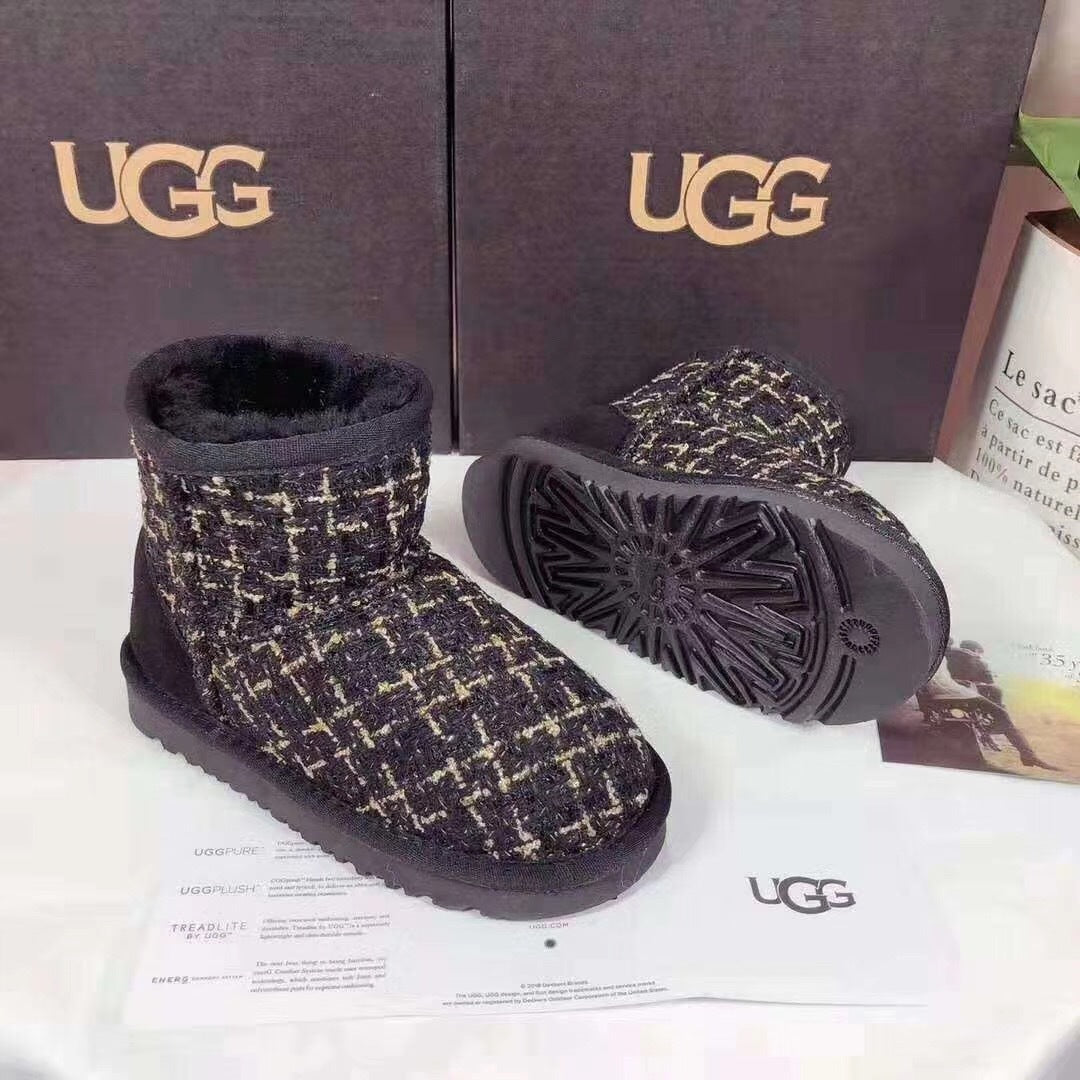 5854 Kids' Chic Winter Boots – Black