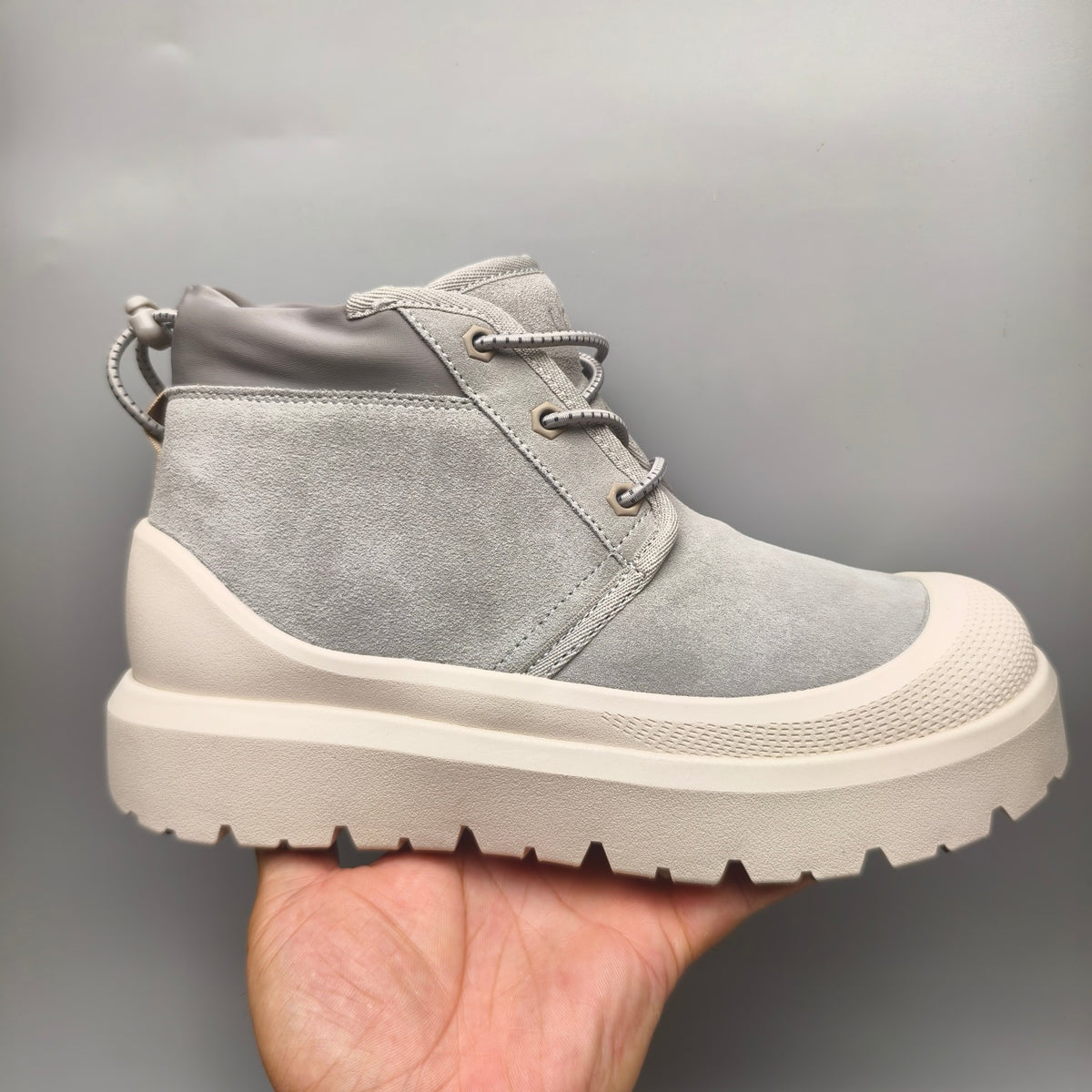 3991 High-Top Casual Shoes – Light Gray