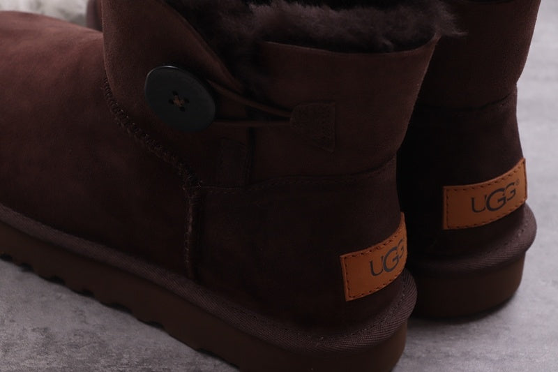 6422 W Mini Bailey Button II Boots – Coffee Brown
