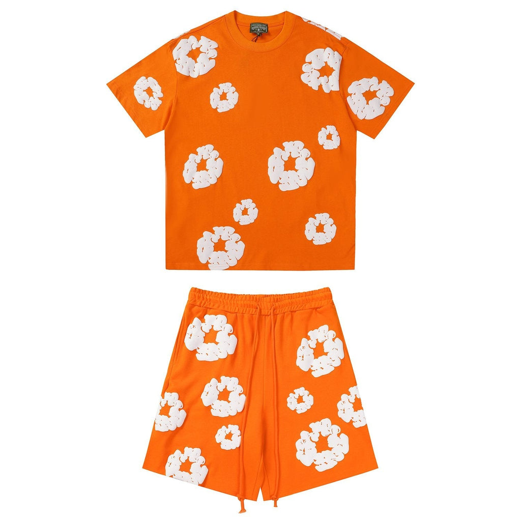 DENIM TEARS Cotton Wreath Graphic Short-Sleeve Set