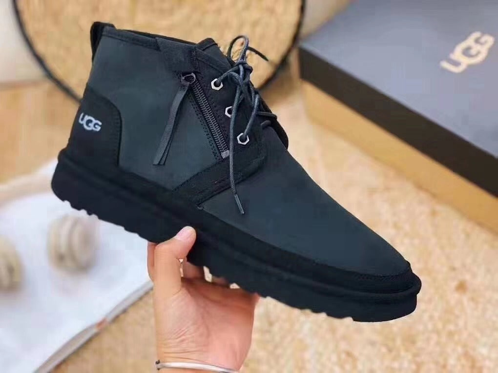 3883 Updated Zip-Up Shoes – Black