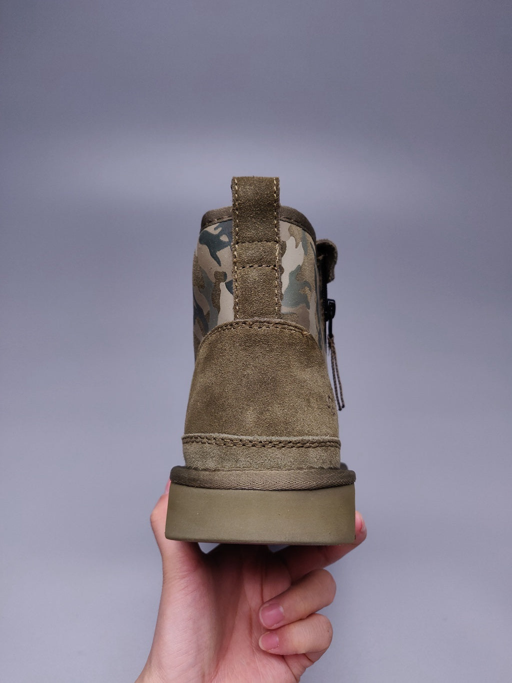 4193 Men's Colorblock Camo Shoes – Army Green