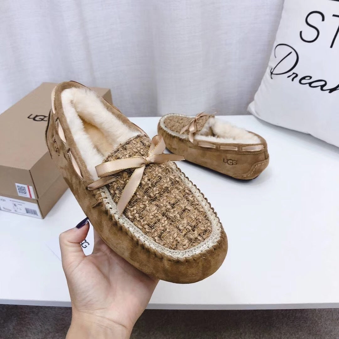 5623 Chic Moccasin-Style Shoes – Chestnut