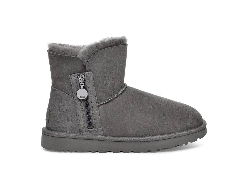 2481 Side-Zip Ankle Boots – Gray