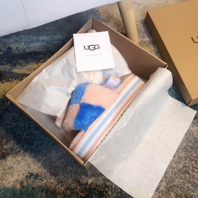 3490 Platform Sandals – Pink Colorblock