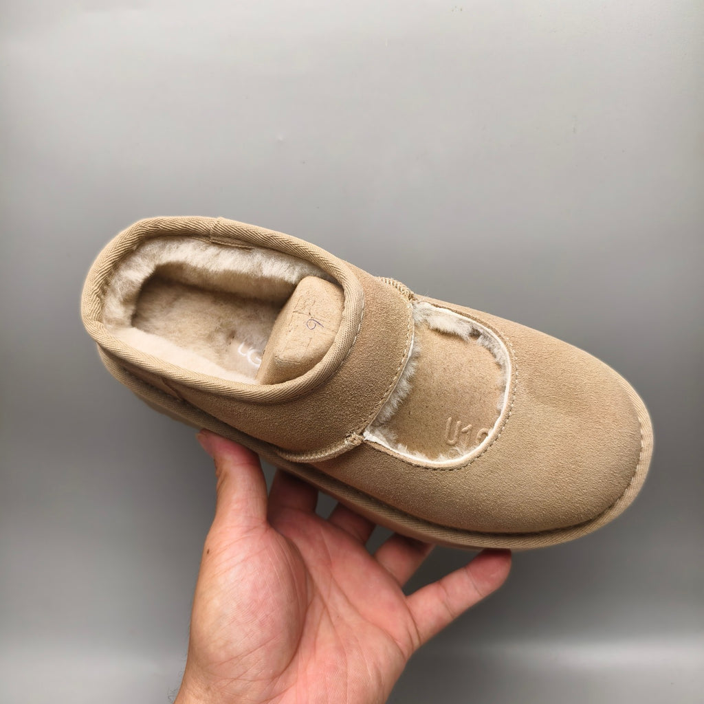 7612 Platform Mary Jane Fashion Shoes – Sand