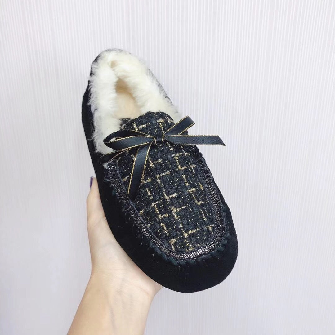 5623 Chic Moccasin-Style Shoes – Black