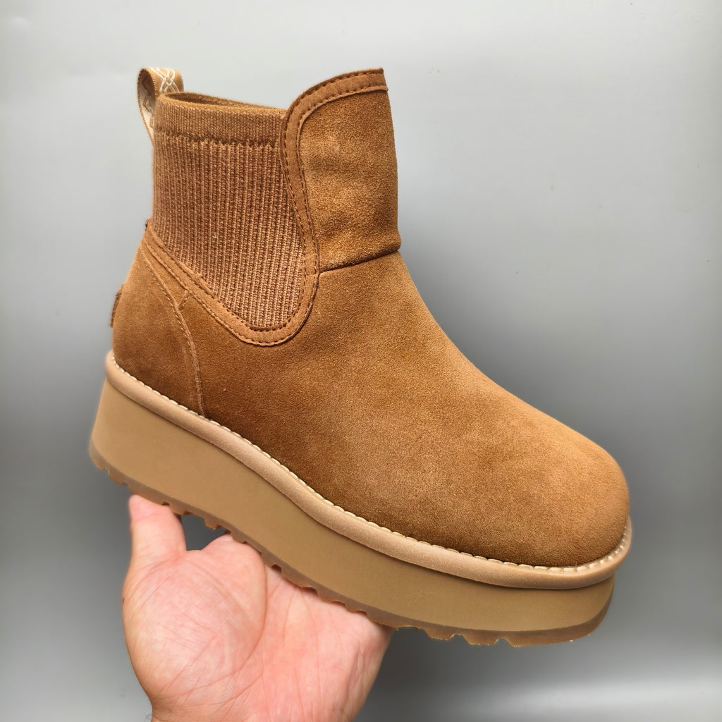 3258 5 cm Platform Casual Fashion Shoes – Chestnut