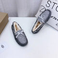 5623 Chic Moccasin-Style Shoes – Gray