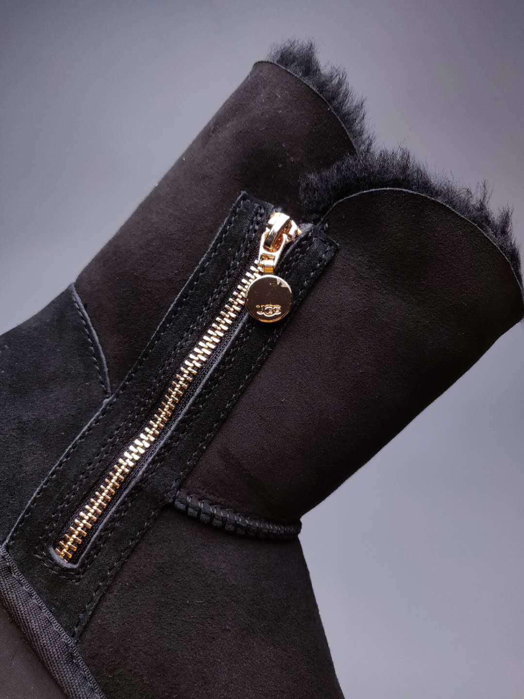2480 Side-Zip Mid-Calf Boots – Black