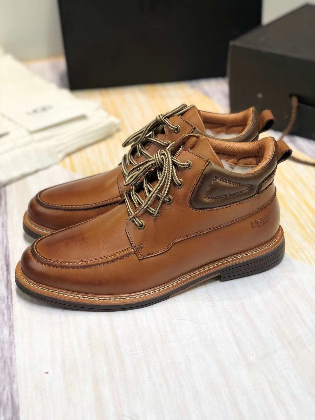 0726-1 Upgraded Series Leather Shoes – Brown