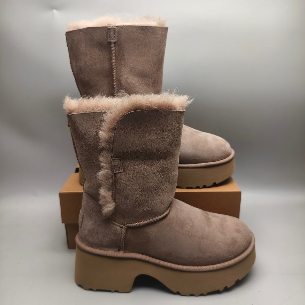 1533 Women's Platform Wedge Mid-Calf Boots – Walnut