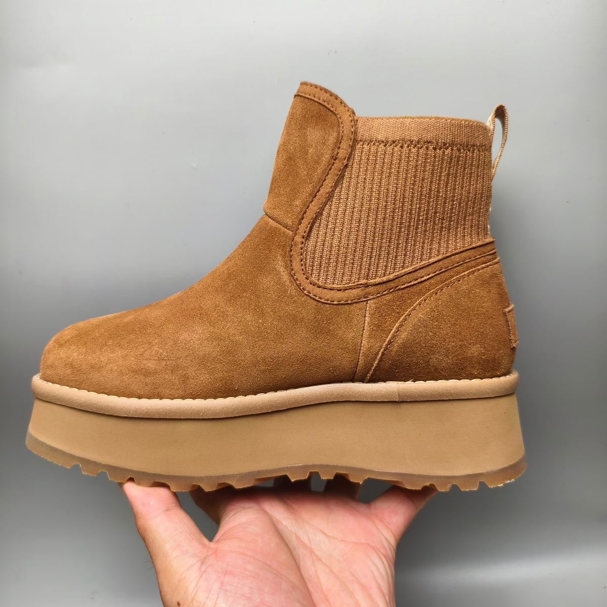 3258 5 cm Platform Casual Fashion Shoes – Chestnut