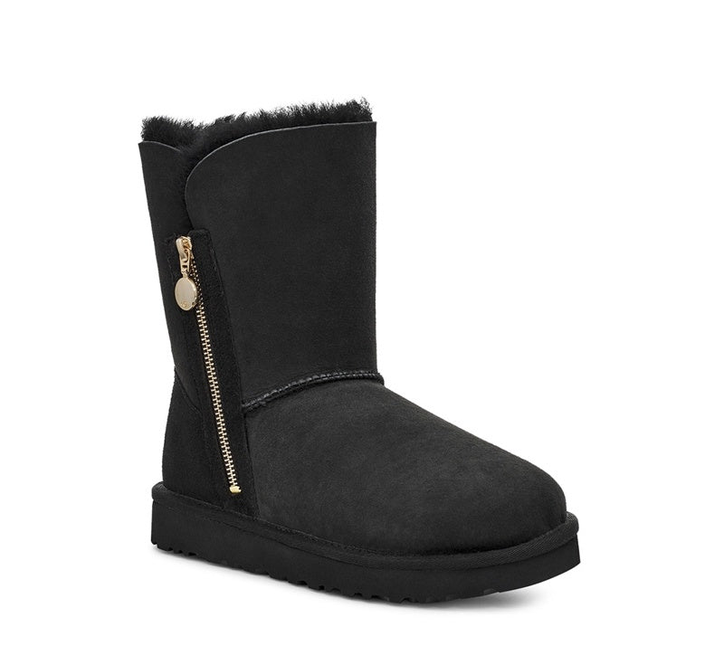 2480 Side-Zip Mid-Calf Boots – Black