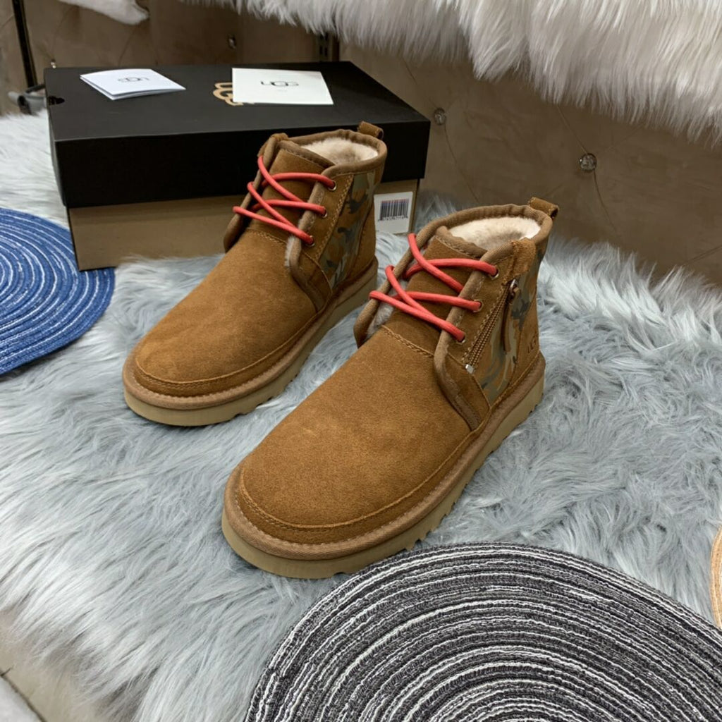 4193 Men's Colorblock Camo Shoes – Chestnut