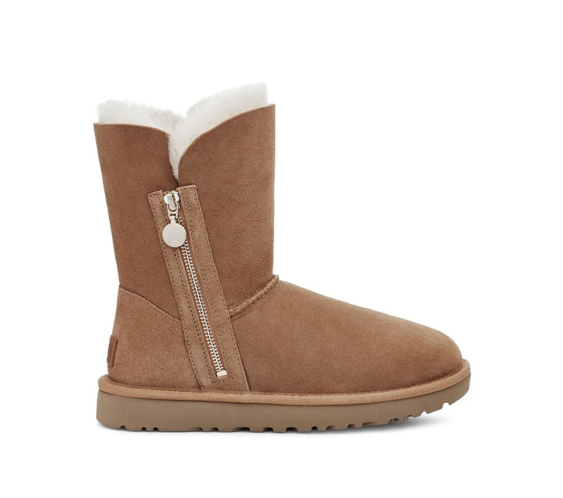 2480 Side-Zip Mid-Calf Boots – Chestnut