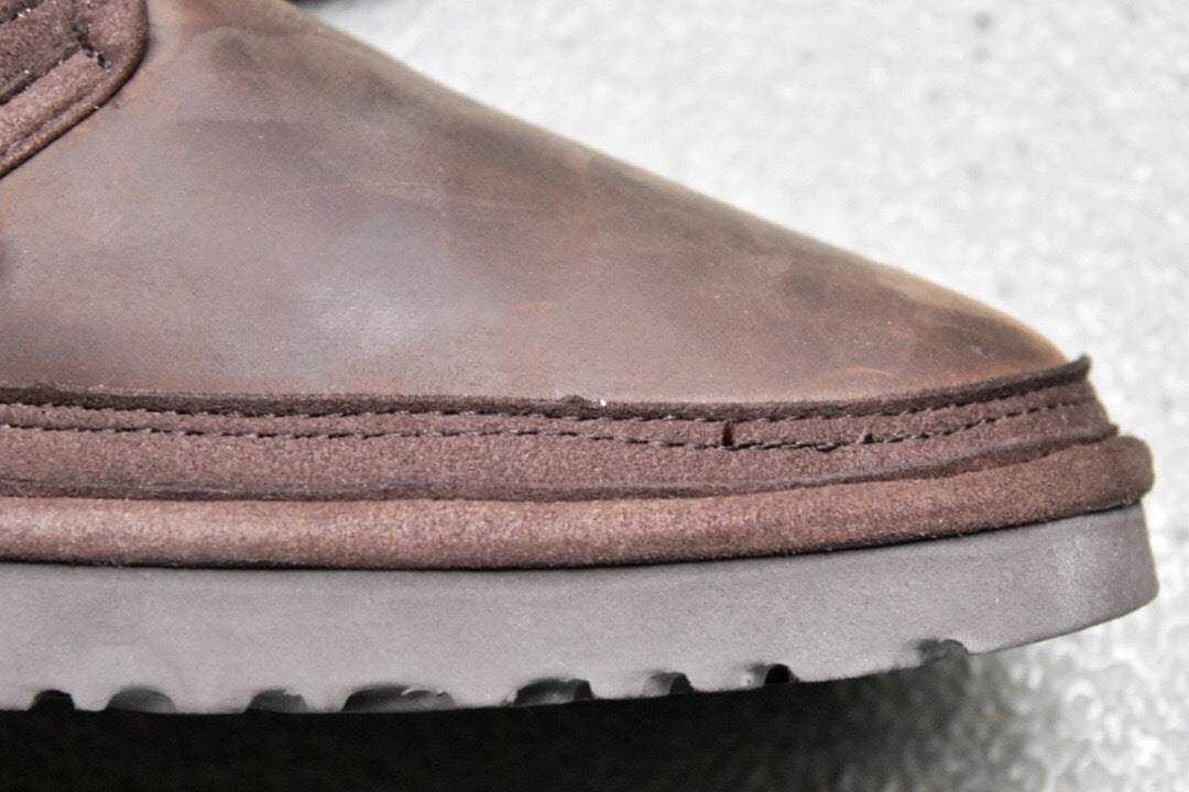 3883 Men's Crazy Horse Leather Zip-Up Shoes
