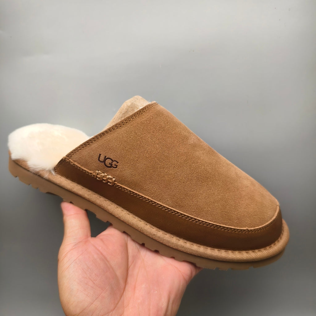 4585 Men's Ultra-Light Fluffy Casual Slippers – Chestnut