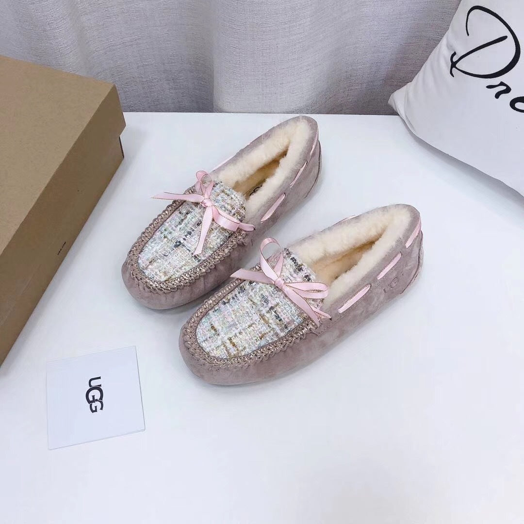 5623 Chic Moccasin-Style Shoes – Dusty Pink