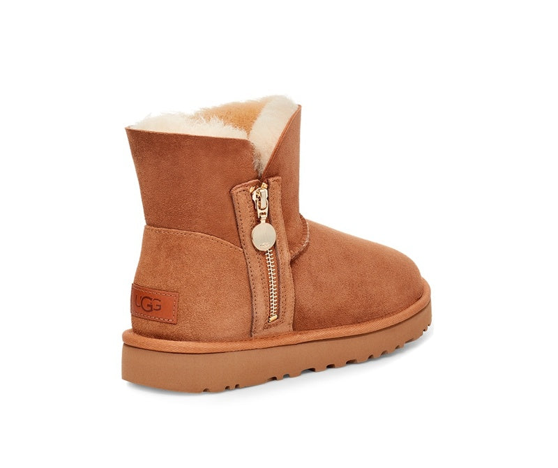 2481 Side-Zip Ankle Boots – Chestnut