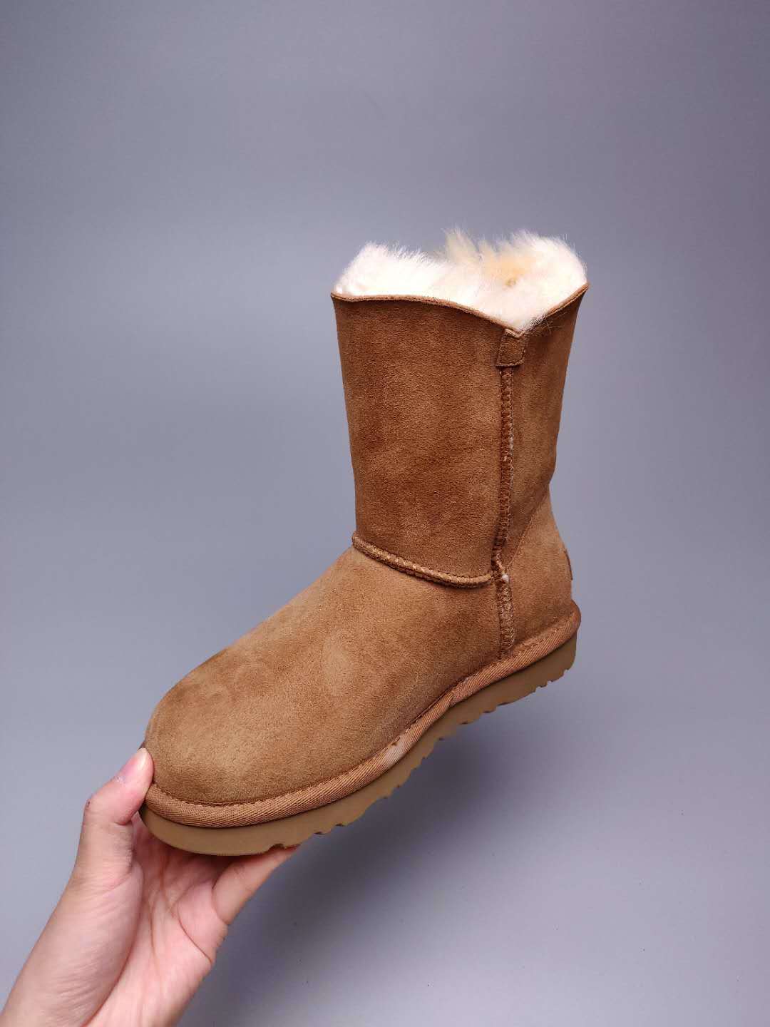 2480 Side-Zip Mid-Calf Boots – Chestnut